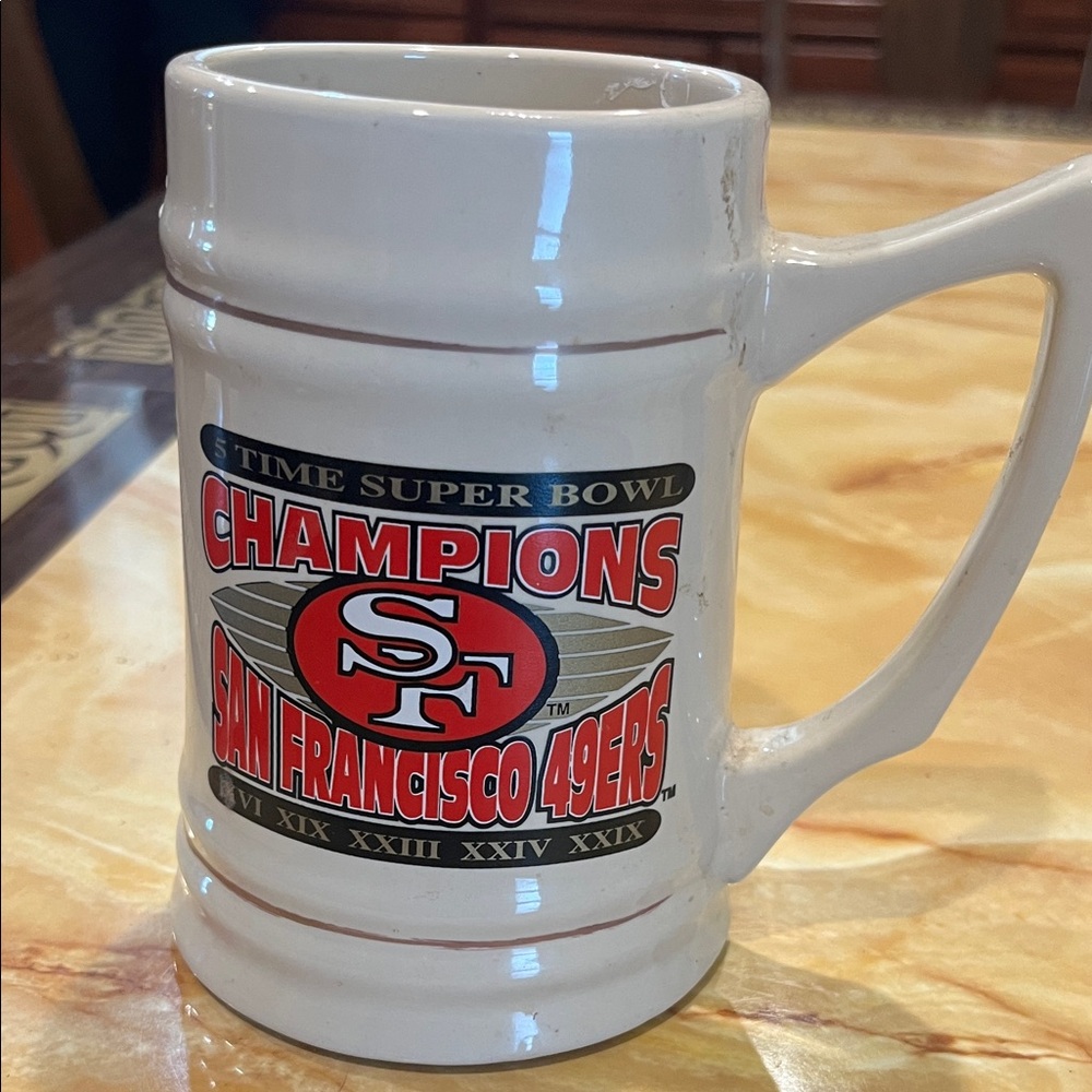 San Francisco 49ers Champions White Mug